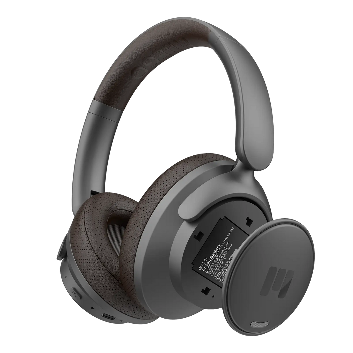 MOOVE 65 LUX - HYBRID ANC - Titanium/Dark Brown
